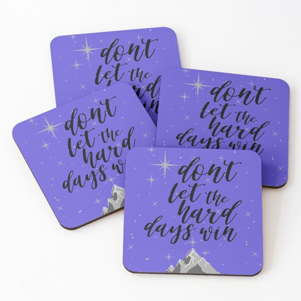 Item preview, Don't Let the Hard Days Win designed and sold by thecaitycat.