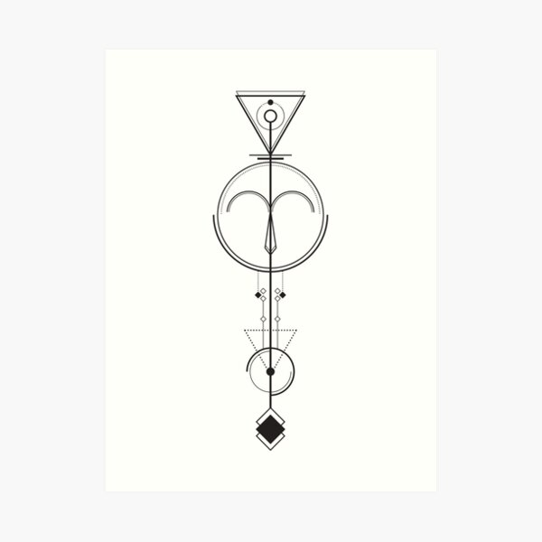 Aries Symbol Pattern Astrology Horoscope Zodiac - Custom Vans