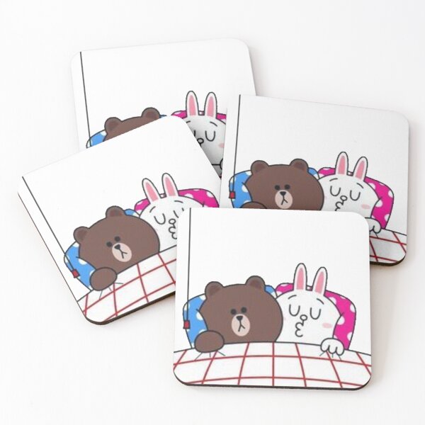 Item preview, Brown bear and cony bunny sleeping time designed and sold by Jo-2020.