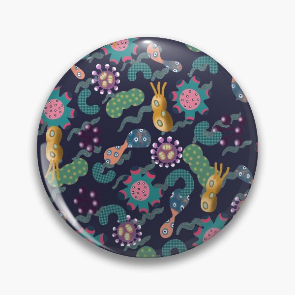 Item preview, microbe life illustration designed and sold by Pacesyte.