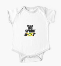 Walk, Jog, Sprint, BOLT! One Piece - Short Sleeve
