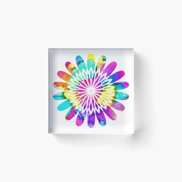 Aperçu de l'œuvre "Psychedelic Bloom" - Art de l'alcool à l'encre créée et vendue par Creatively Colette’s .