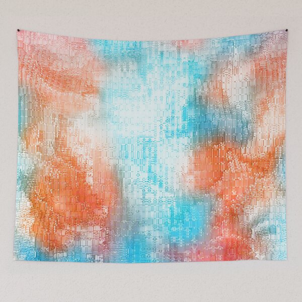 Item preview, Cascading Dreams (blue + orange) designed and sold by bblanimation.