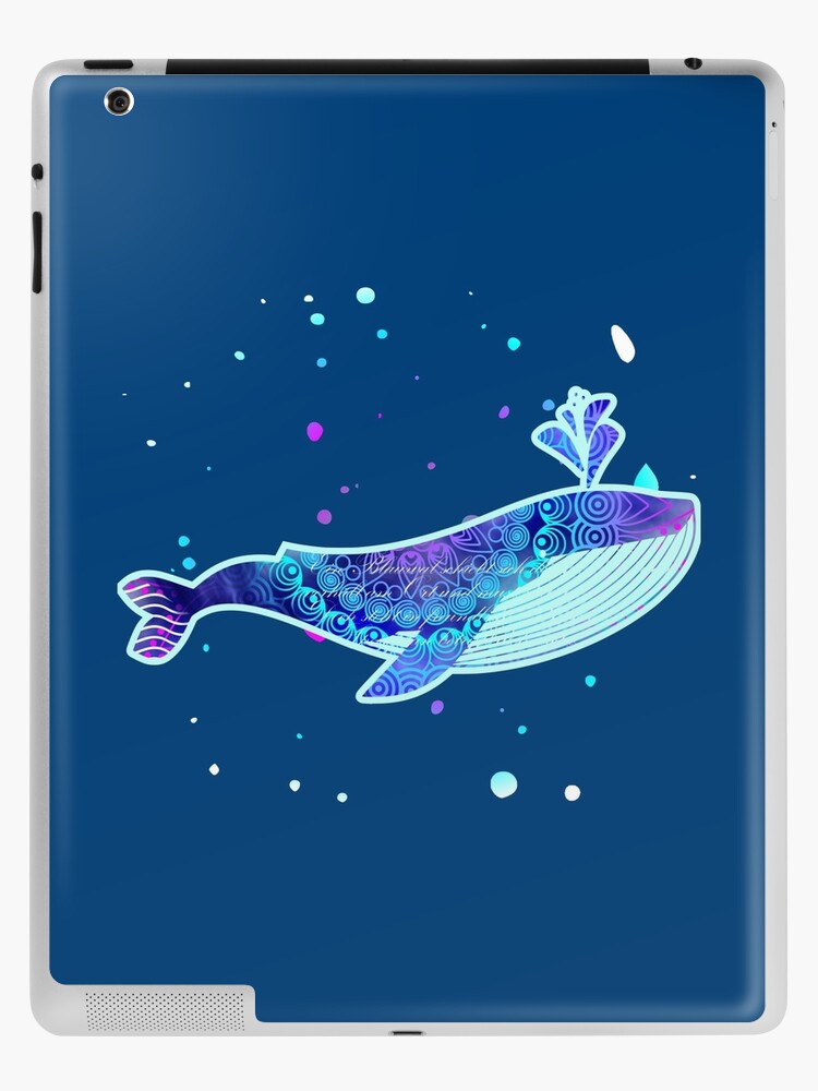 Funda y vinilo para iPad «Patrón de ballena azul tonos pastel colores pastel»  de ChrissiCreation | Redbubble