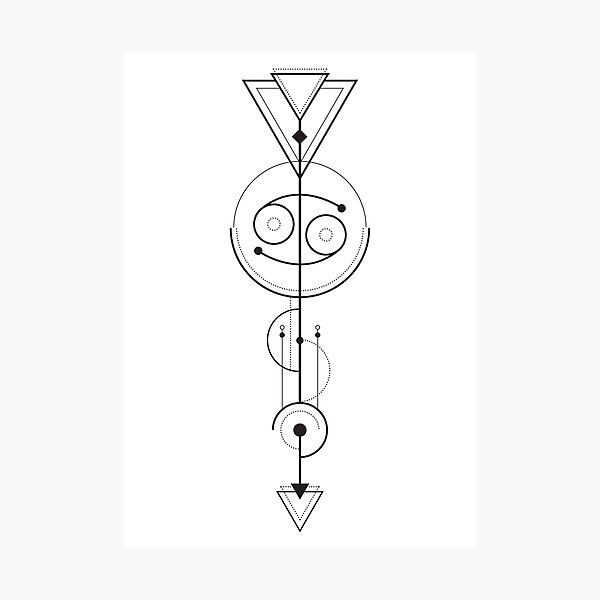 Cancer Astrology - Zodiac Arrow Photographic Print