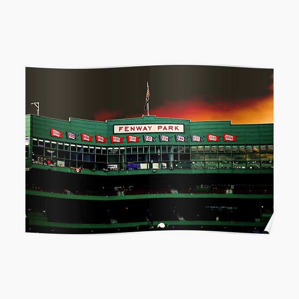 Fenway Park Stadium Sign - Lansdowne Street and Brookline Avenue Wood Print