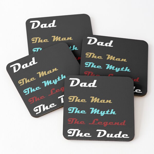 Item preview, Dad The Man The Myth The Legend The Dude designed and sold by ZeynPOD.
