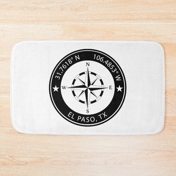 Item preview, El Paso, Texas Geographical Coordinates designed and sold by TeeOhGraphics.