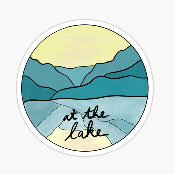 At the Lake / Light, Dreams & Love Sticker