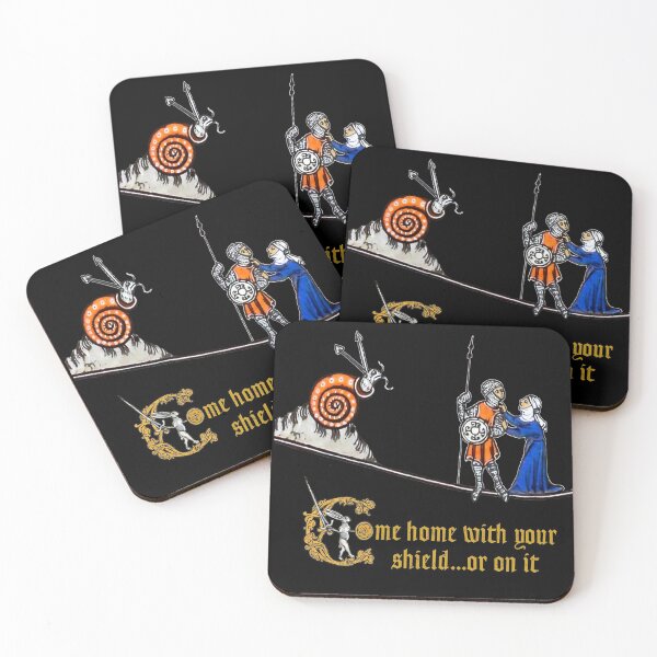 Item preview, Medieval marginalia, come home with your shield or on it designed and sold by liondormant.