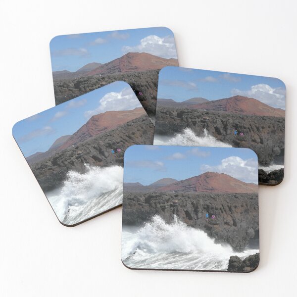 Item preview, People getting a close view of Lanzarotes Volcanic Coast  designed and sold by PPFImages.