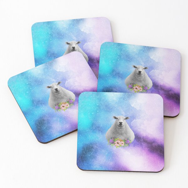 Item preview, Distressed Watercolour Floral Sheep designed and sold by tribbledesign.