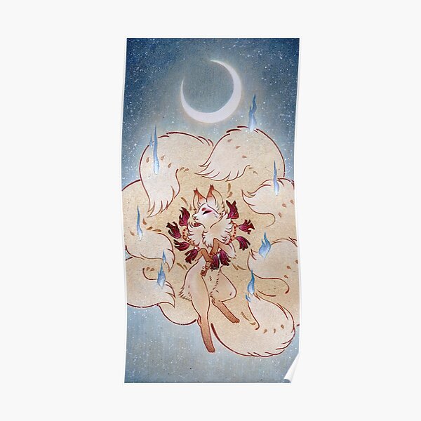 Apotheosis - TeaKitsune Fox Yokai Poster