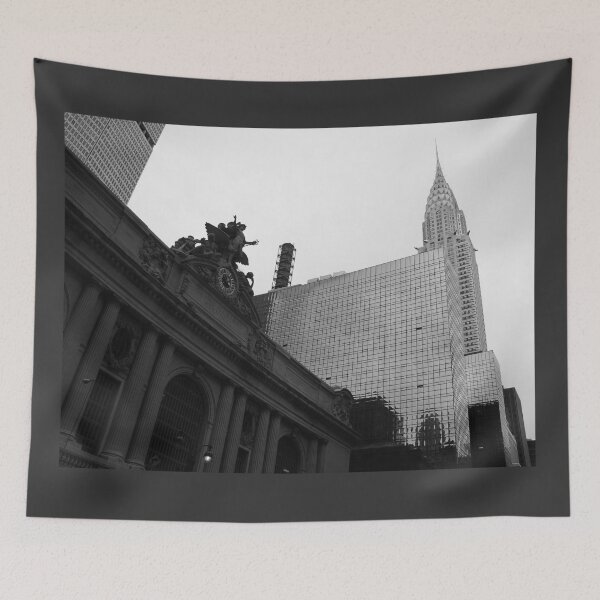 Item preview, Chrysler over Grand Central - Black and White designed and sold by picturedlcphoto.