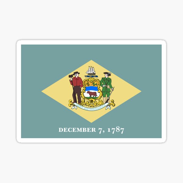 Item preview, Delaware Flag Gifts, Stickers & Products designed and sold by mpodger.