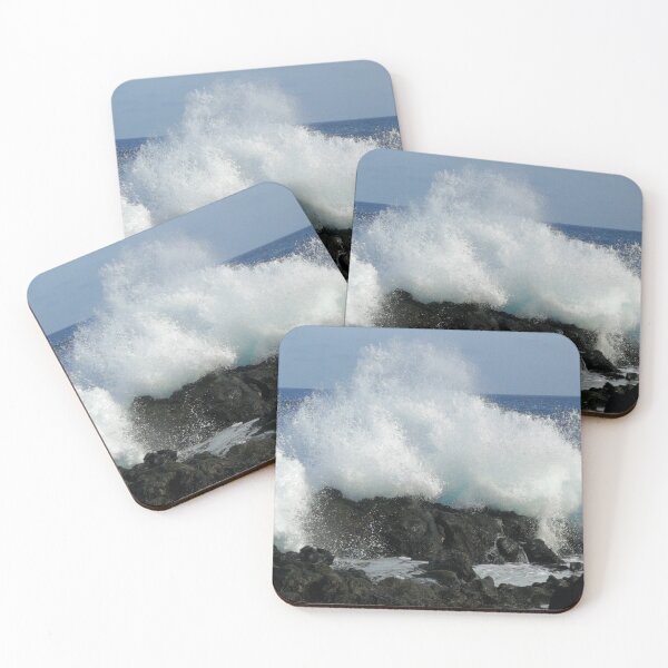 Item preview, Waves breaking on Lanzarotes volcanic coastline designed and sold by PPFImages.