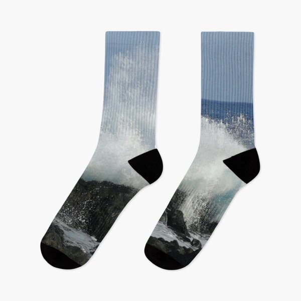 Item preview, Waves breaking on Lanzarotes volcanic coastline designed and sold by PPFImages.