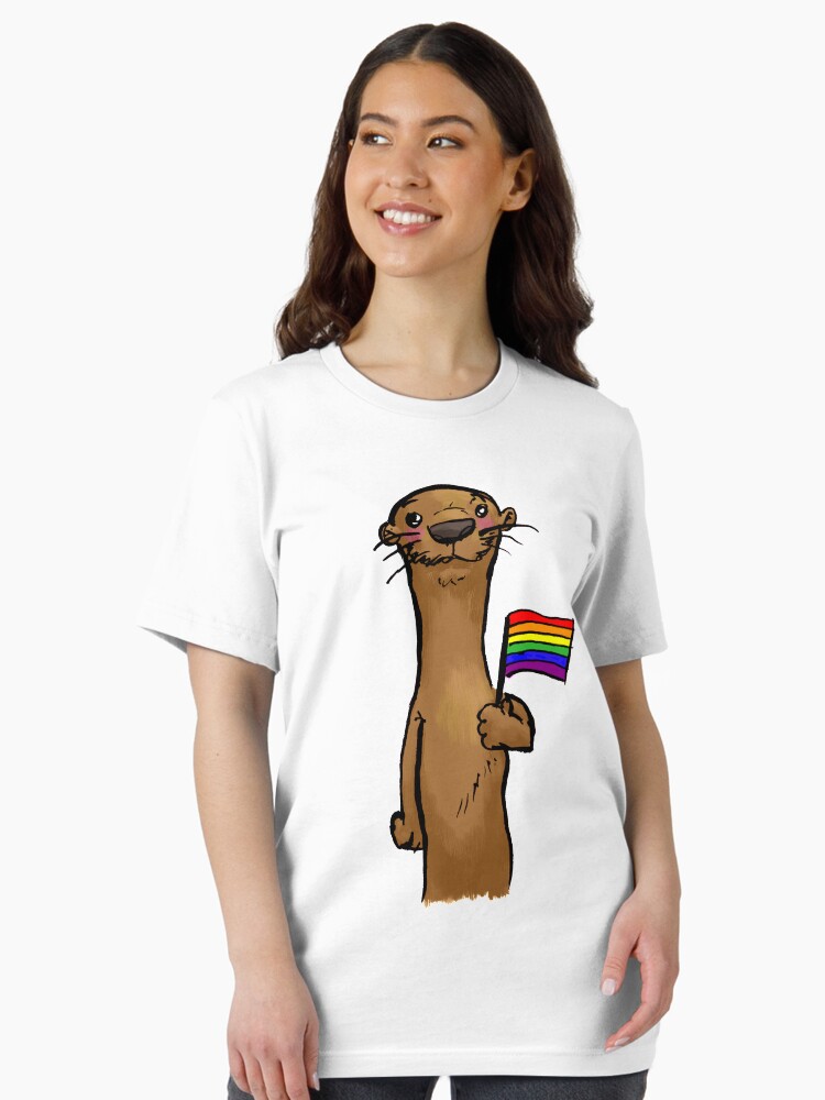 Camiseta esencial for Sale con la obra «Nutria del Orgullo Gay» de