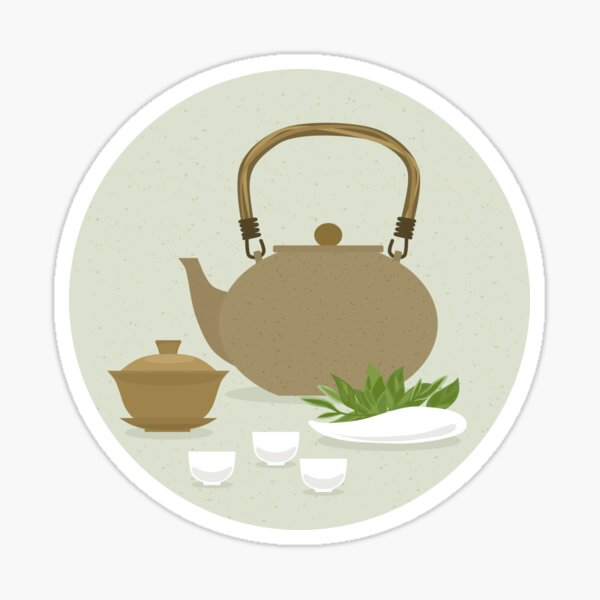 tea kettles and teapots  Sticker for Sale by starbcund