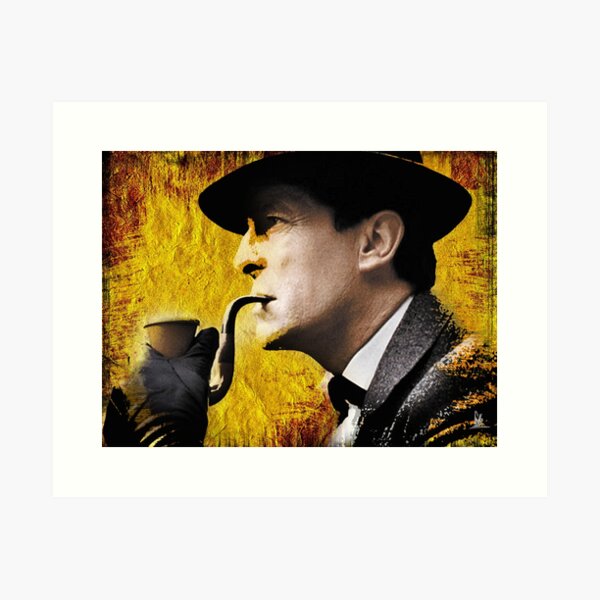 Item preview, sherlock with pipe designed and sold by arteology.