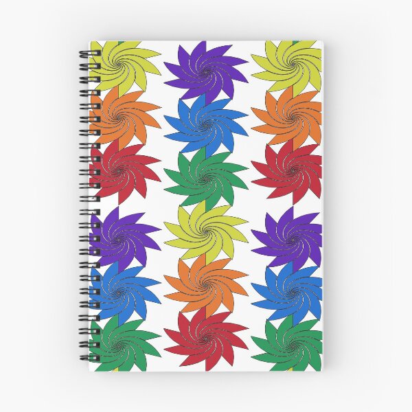 Aperçu de l'œuvre Rainbow griffonné spirales d'affilée créée et vendue par LJs-Boutique.