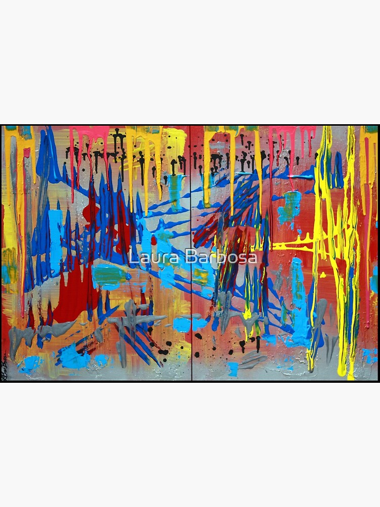 "Jersey Shore - Colorful Abstract Art" Poster By Barbosaart | Redbubble