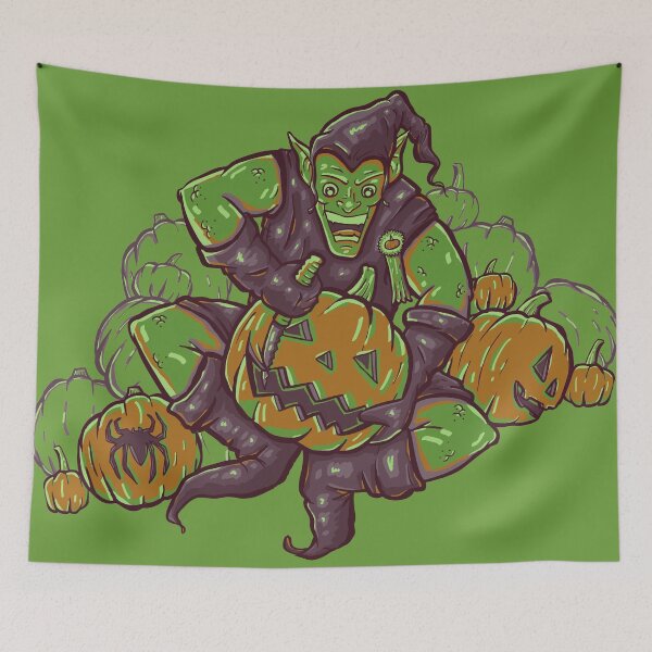 Aperçu de l'œuvre Halloween de vert créée et vendue par TaylorRoseArt.