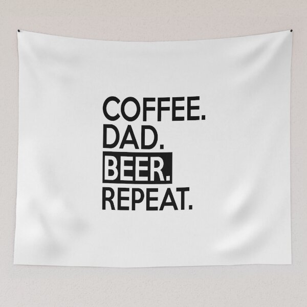 Item preview, Funny  Father Day Quote : Coffee Dad Beer Repeat  designed and sold by remonss.