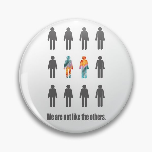 Item preview, We are not like the others - Quote art designed and sold by Leela's House.