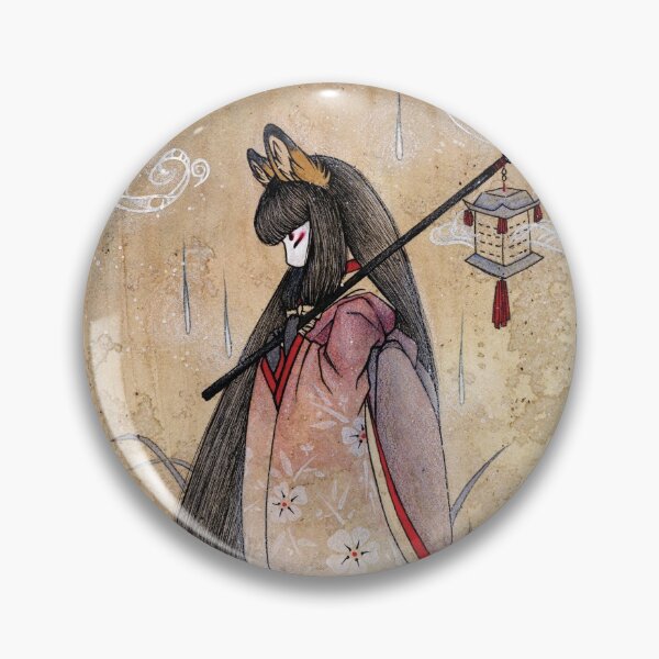 Bad Thoughts - Kitsune Fox Yokai Pin