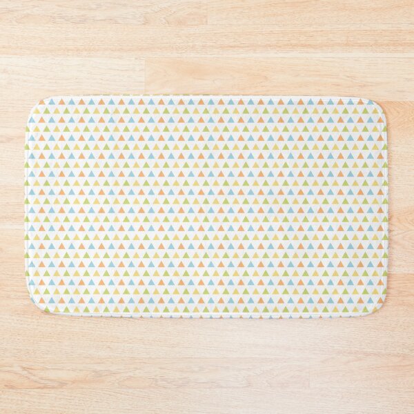 Item preview, Yellow, Green, Orange & Blue Triangles Fun Geometric Print designed and sold by paperweight-art.