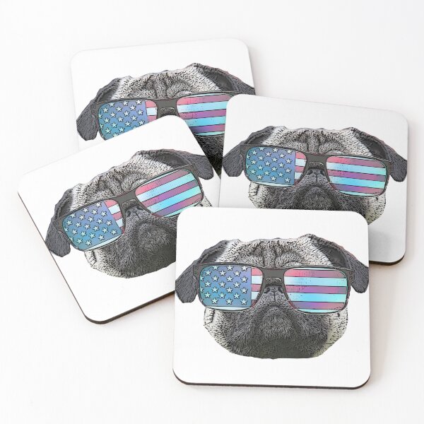 Item preview, Patriotic pug dog designed and sold by ritmoboxers.