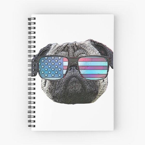 Item preview, Patriotic pug dog designed and sold by ritmoboxers.
