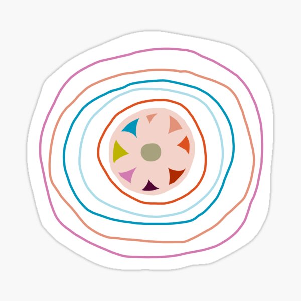 Flower Wave Sticker