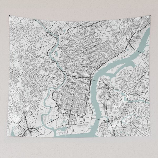 Item preview, Philadelphia City Map designed and sold by JLCDesign.
