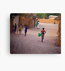 Green Bucket Canvas Print