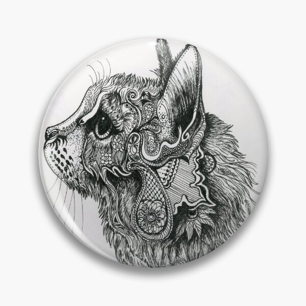 Item preview, Anti stress adult coloring: cat's head designed and sold by Yuna26.