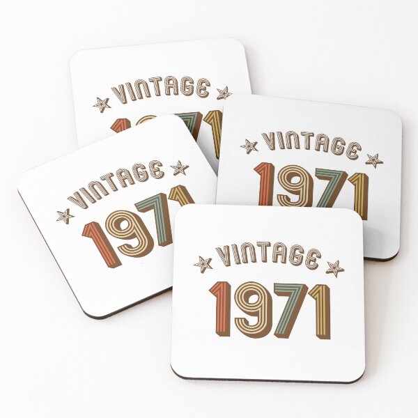 Item preview, 1971 vintage retro vintage year of birth birthday designed and sold by GeogDesigns.