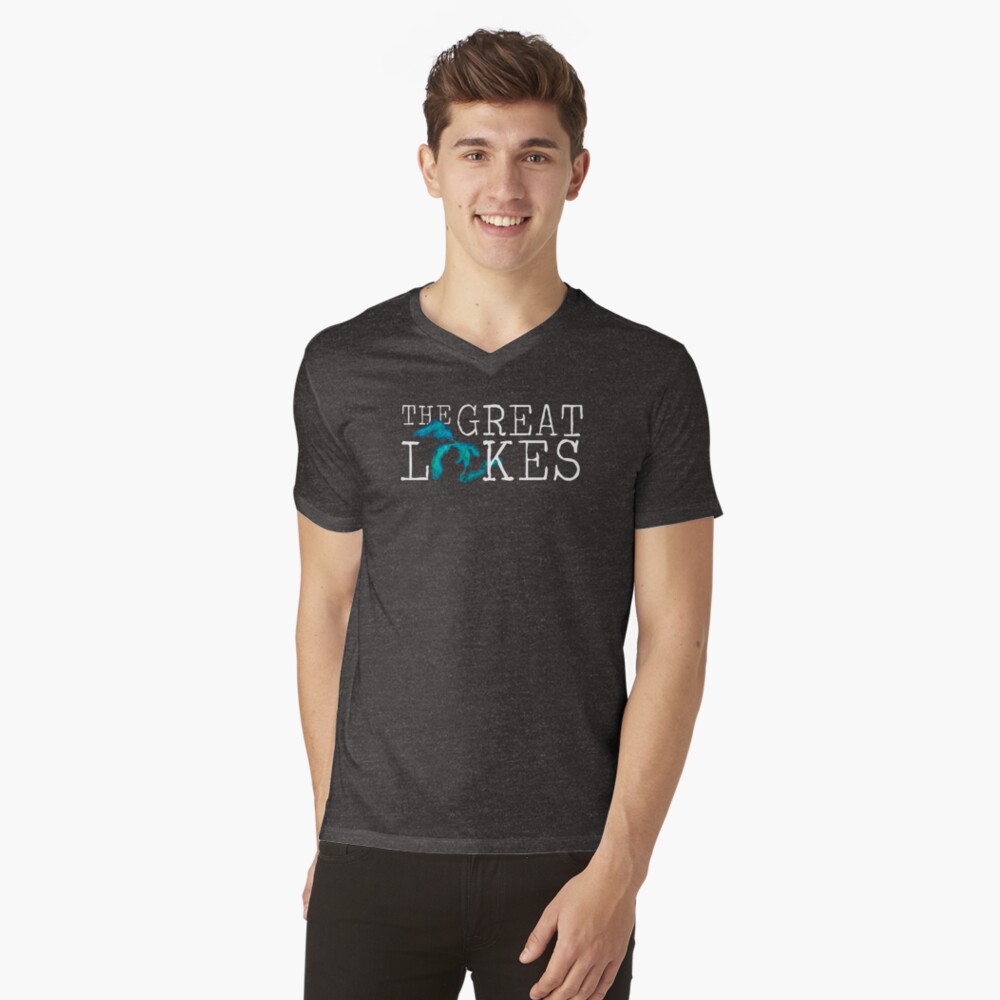 Item preview, V-Neck T-Shirt designed and sold by GreatLakesLocal.
