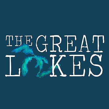 Artwork thumbnail, The Great Lakes Watercolor Lakes by GreatLakesLocal