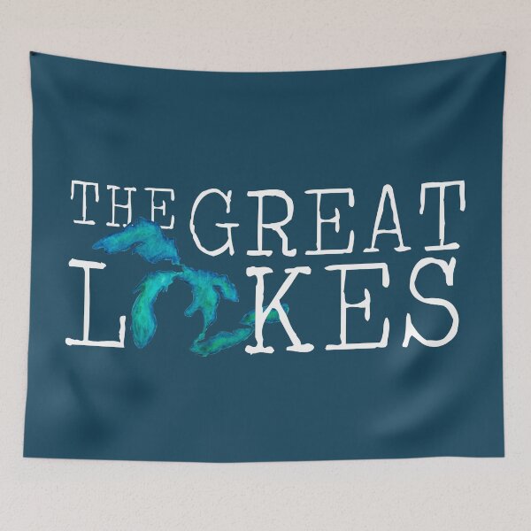 Item preview, The Great Lakes Watercolor Lakes designed and sold by GreatLakesLocal.