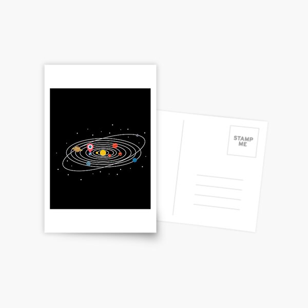 Universe maps Postcard