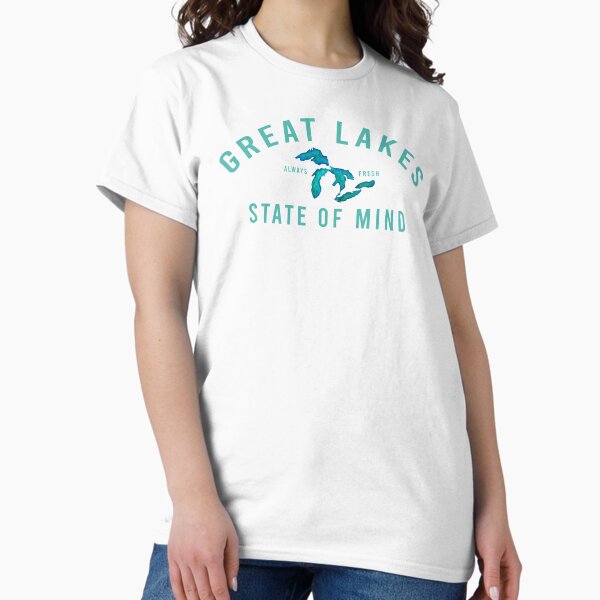 Vista previa del artículo con la obra «Grandes Lagos Estado de ánimo Blue Lakes», diseñado y vendido por GreatLakesLocal.