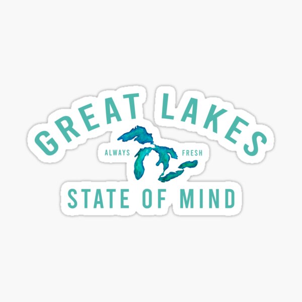Item preview, Great Lakes State of Mind Blue Lakes designed and sold by GreatLakesLocal.