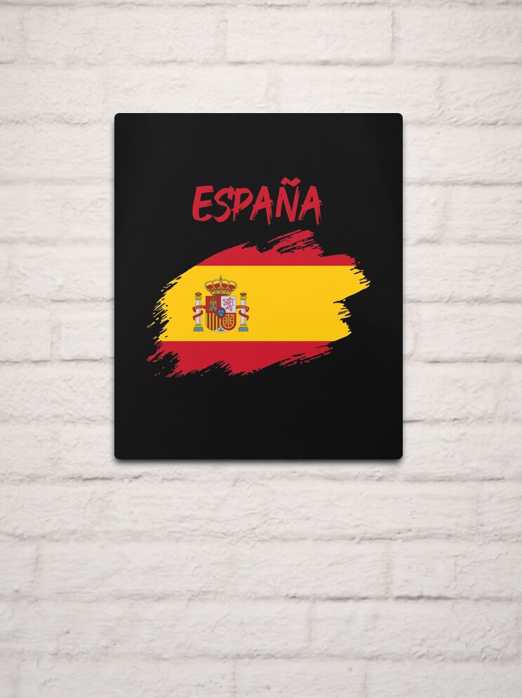 Poster mit Spanien spanisch Flagge Fahne Europameisterschaft von  GeogDesigns