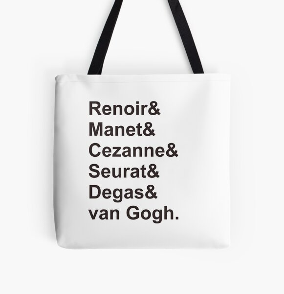 Modern Artists, Impressionists & Post-Impressionists All Over Print Tote Bag