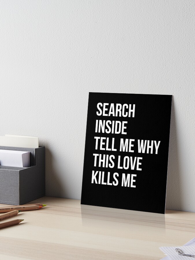 Tell Me Why Lyrics | Art Board Print