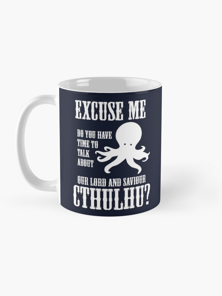 Alternate view of Our Lord And Saviour Cthulhu Mug