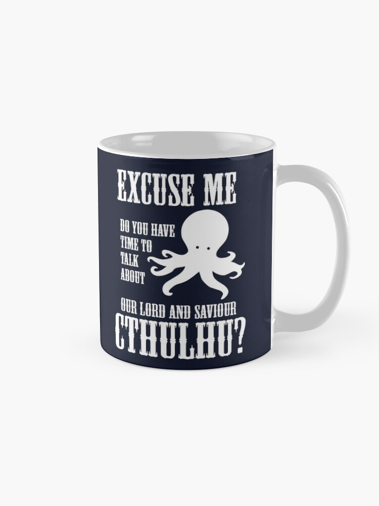 Alternate view of Our Lord And Saviour Cthulhu Mug