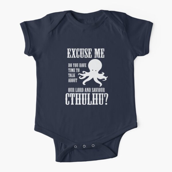 Our Lord And Saviour Cthulhu Short Sleeve Baby One-Piece